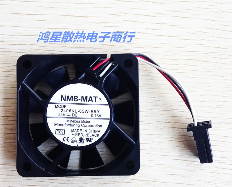 cheap New original NMB 6015 24V 0.13A 2406KL 05W B59 60 * 60 * 15MM taped hair Fanuc fan