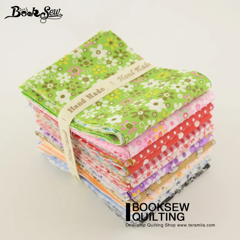 84PCS/ Lot 9CMx50CM Booksew Cotton Plain Fabric Jelly Rolls Strip Mixed Color Quilting Patchwork Home Textile DIY Crafts Sewing