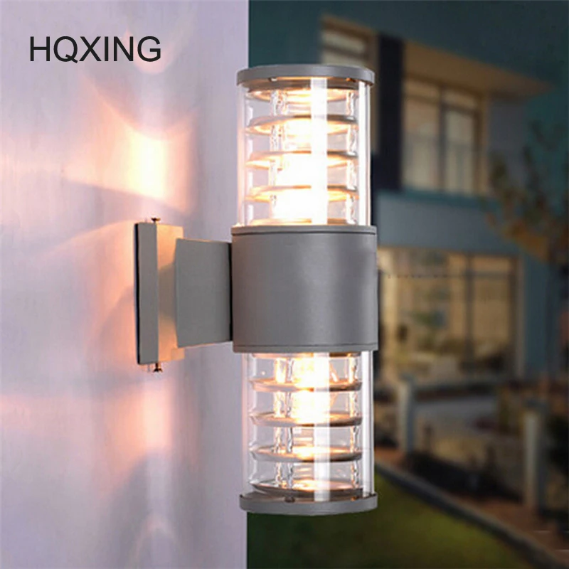 Hqxing 10w Up Down Outdoor Led Wall Light Cylinder Porch Lamp