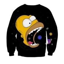 3D Simp Sons Homer Sweatshirt Men Joker Design Printed Men/women Streetwear Tops Spring Autumn Teen Hot Hoodie Mens Hip Hop Tops