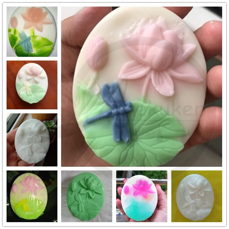 Atekuker в форме цветка лотоса Силиконовые формы для изготовления мыла форма для мыла Сделай Сам силикон формы для мыла ручной работы
