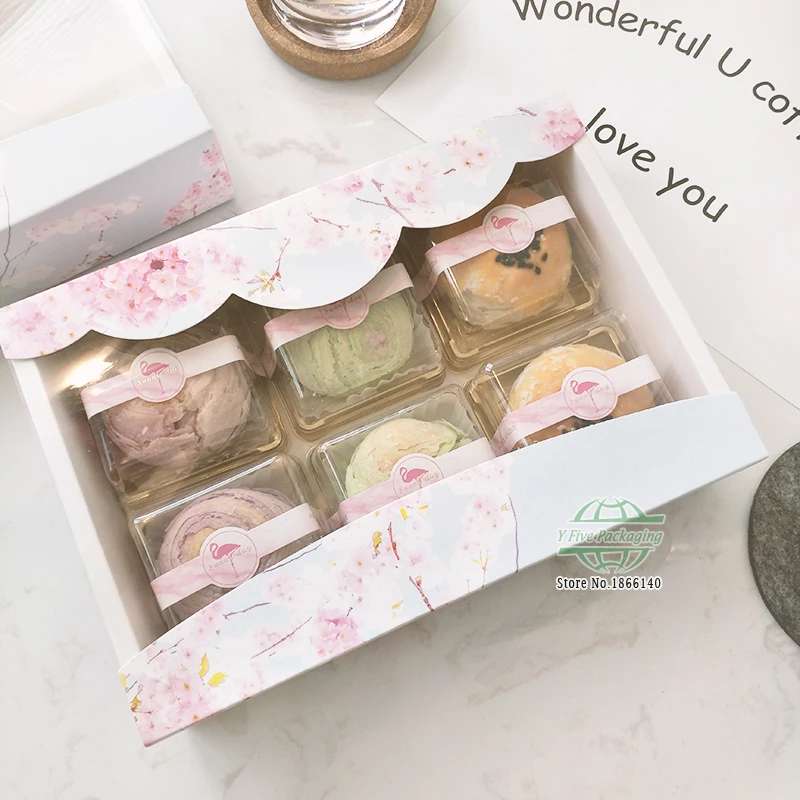 Download 2 Size Sakura Design Cake Paper Box With Window Food Candy Packaging Paper Gift Boxes 100pcs Lot Free Shipping Gift Bags Wrapping Supplies Aliexpress