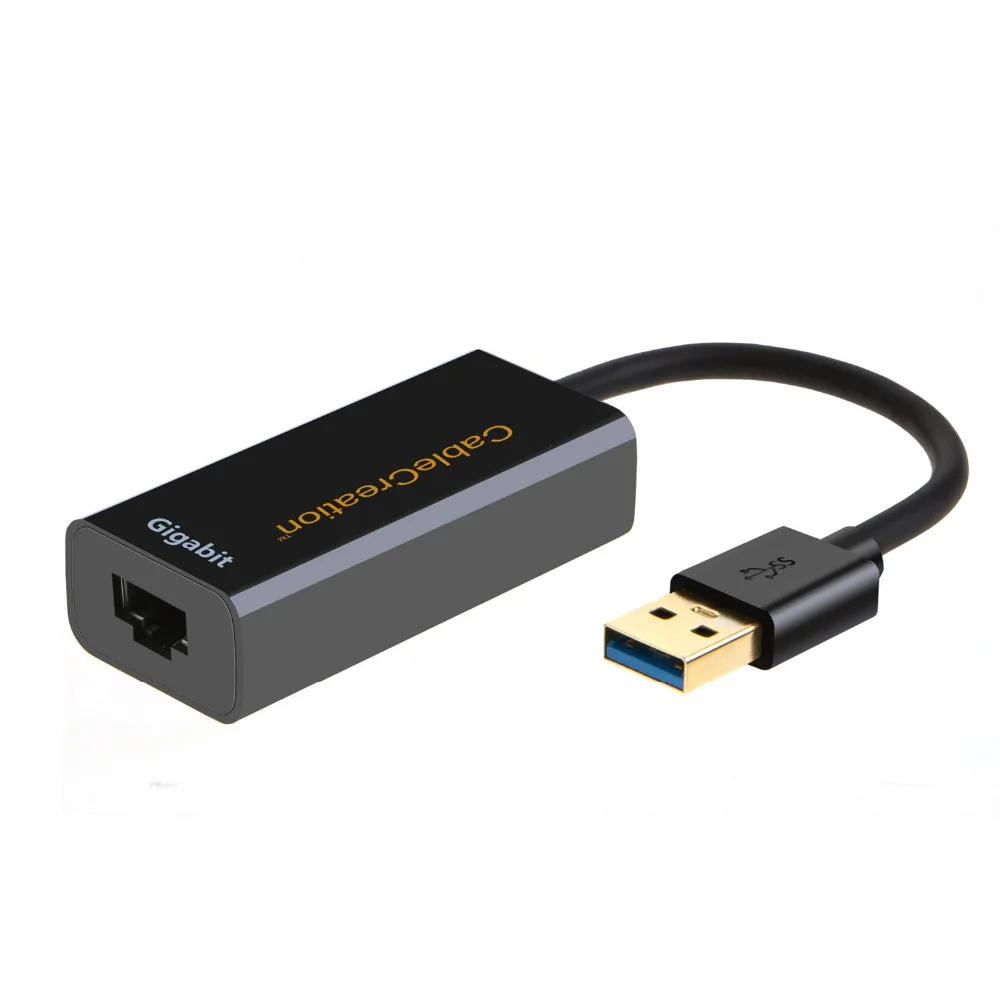 

USB to Ethernet Adapter,CableCreation USB 3.0 to RJ45 Gigabit Ethernet Adapter Supporting 10/100/1000 Mbps for MacBook, etc