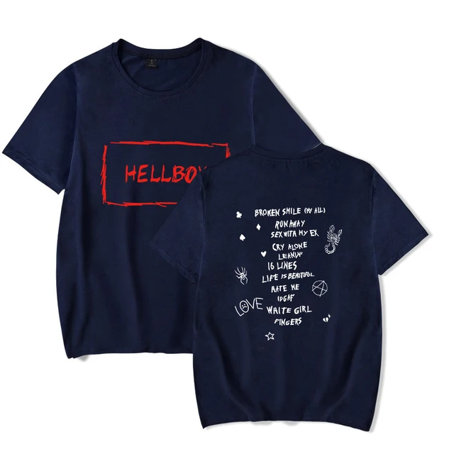 New T-Shirt Lil Peep Print Men Leisure Short Sleeve tshirt Soft Cotton Hip Hop Streetwear Boy/Girl Lil Peep Rap Fans Clothes 5