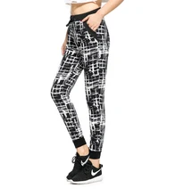 Rylanguage Ladies Jogger Pant Pleated Drawstring Sweatpant Abstract Trousers Women Casual pant With pocket American Order