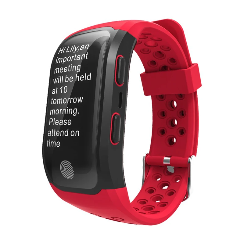 Спортивный смарт браслет S908 с GPS IP68 водонепроницаемый часы пульсометром Bluetooth 4 0