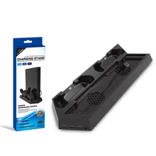 Для PS4/PS4 Pro/PS4 тонкий двойной контроллер зарядная станция с охлаждающим вентилятором кулер для Sony Playstation 4 Dualshock 4 Pro игровой консоли