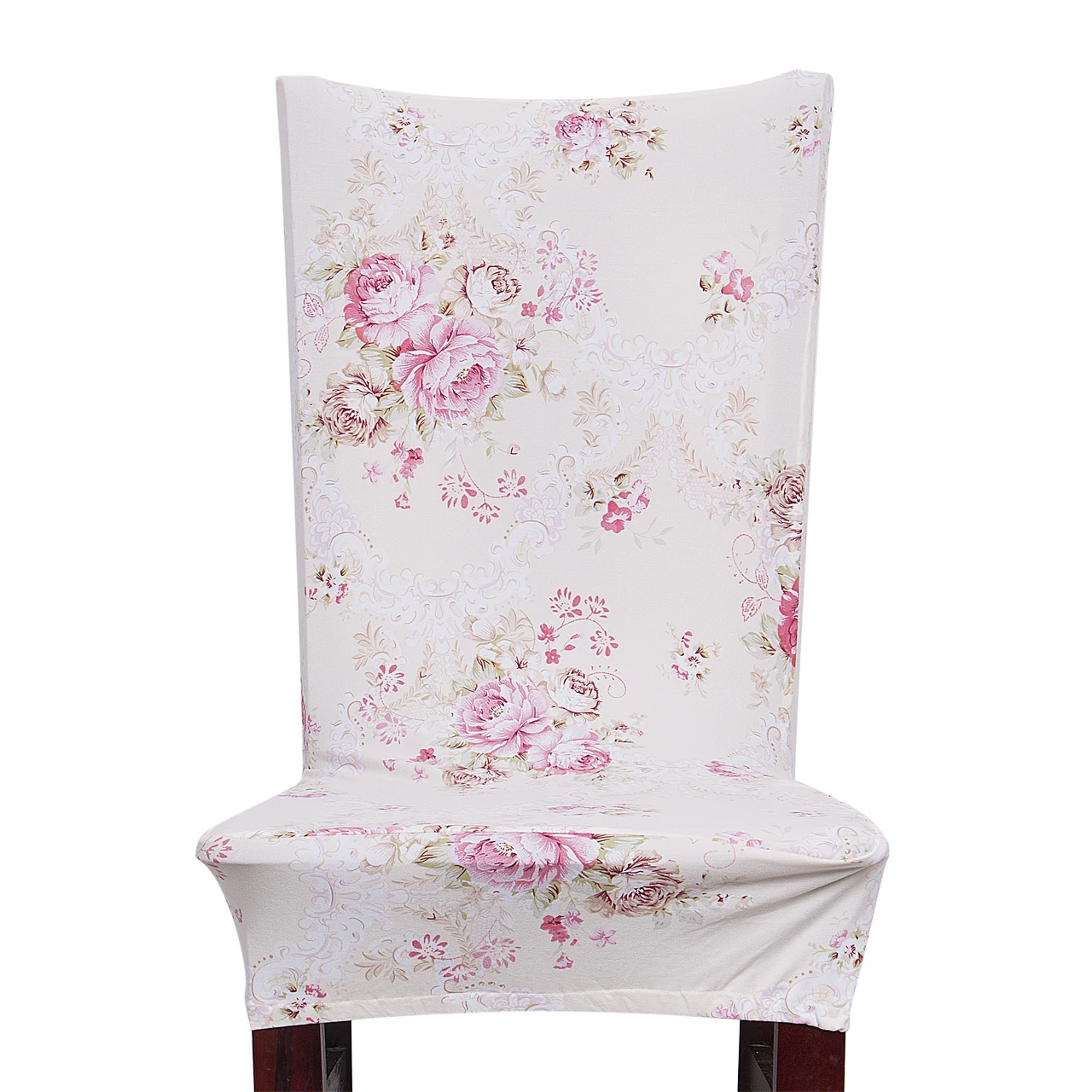 Чехлы на стулья из спандекса с цветочным принтом и листьями, эластичные универсальные чехлы на стулья для банкета, вечерние
