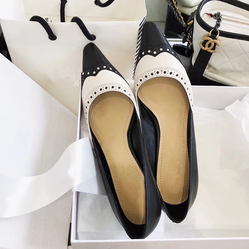 

New Mixed Color Women Stiletto High Heels Pumps Fashion Round Toe Slip On Oxford Casual Shoes Woman PU Women bullock Shoes Woman