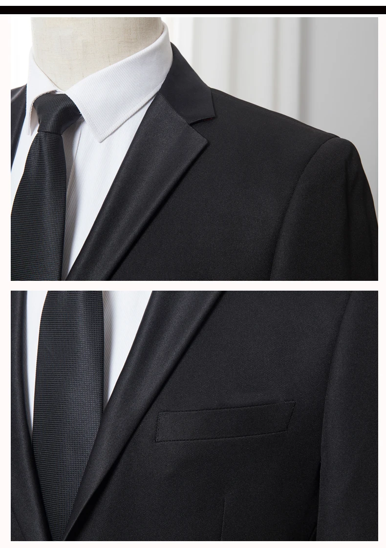 Комплект из 2 предметов: куртка+ штаны | новейший мужской модный Свадебный костюм мужские деловые повседневные костюмы Тонкий Блейзер | Размер: M-5XL