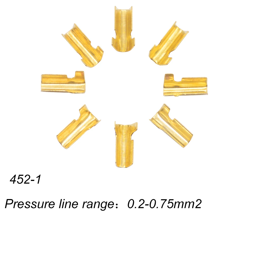 100 шт./лот 452-1/2 u-образная клемма tab холодные вставки разъемы/терминал соединительный кабель/провод кабельный наконечник, 0,2-0,75 мм2