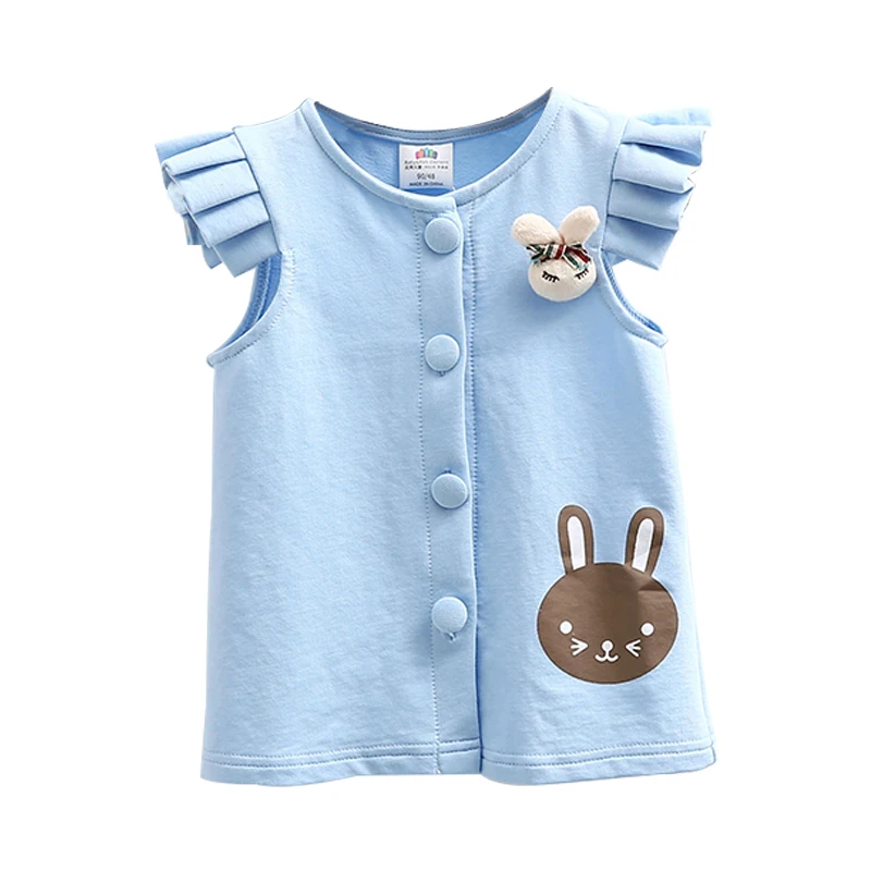 Baby Girl Rabbit Vest Coat Spring Autumn 2018 Girls Tops Children