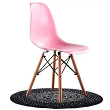 Высокое качество стул Пластик спинки компьютерные стулья стабильный устойчивый деревянный стул с Буковые ножки мебель для дома