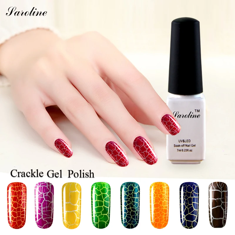 Buy Saroline Crackle Shatter Gel Nail Varnish New