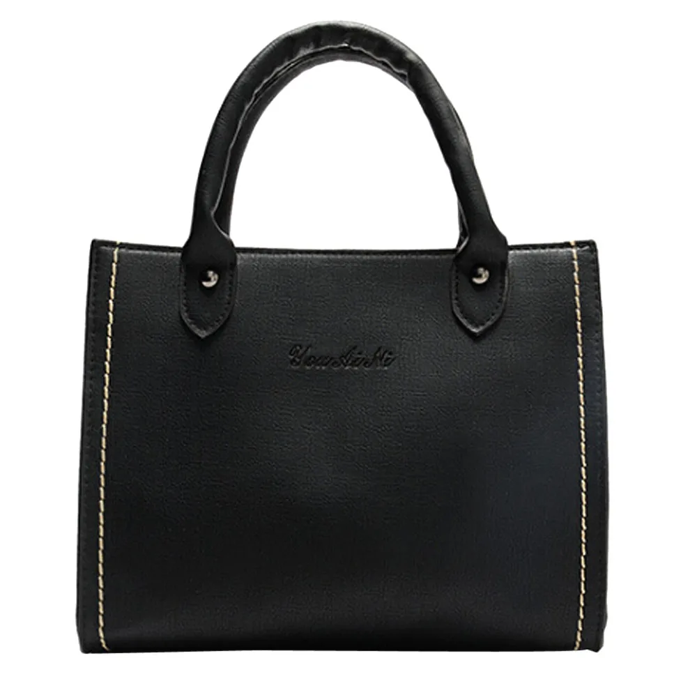 Aelicy сумка из искусственной кожи женская дизайнерская сумка Роскошные высококачественные винтажные повседневные кожаные сумки для путешествий женская сумка - Цвет: Черный