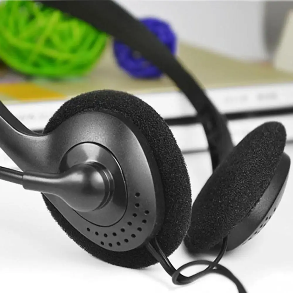 New Wired Headphones With Microphone Headsets Bass HiFi Sound Music Stereo Earphone For Computer Gamer PC 3.5mm Gaming Headset