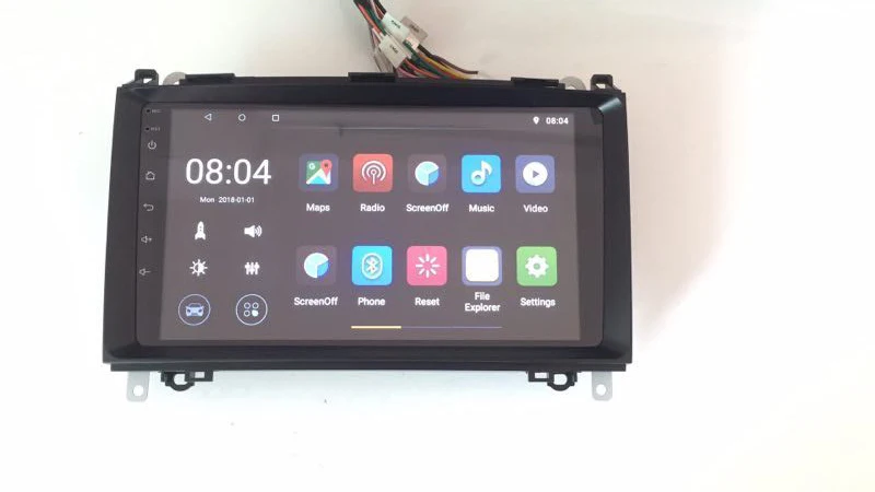 Perfect Android 8.1 2 Din 9 Inch Car DVD GPS Video Player For Mercedes/Benz/Sprinter/Viano/Vito/B-class/B200/B180 CANBUS 1G RAM Radio 0