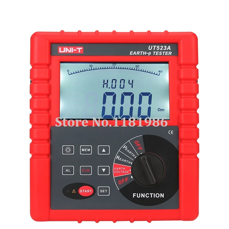 

Via DHL/IE/UPS/EMS Digital Megger 2/3/4 Pole Earth Ground Resistance Voltage Soil Resistivity Tester Meter RS232 Uni-t UT523A