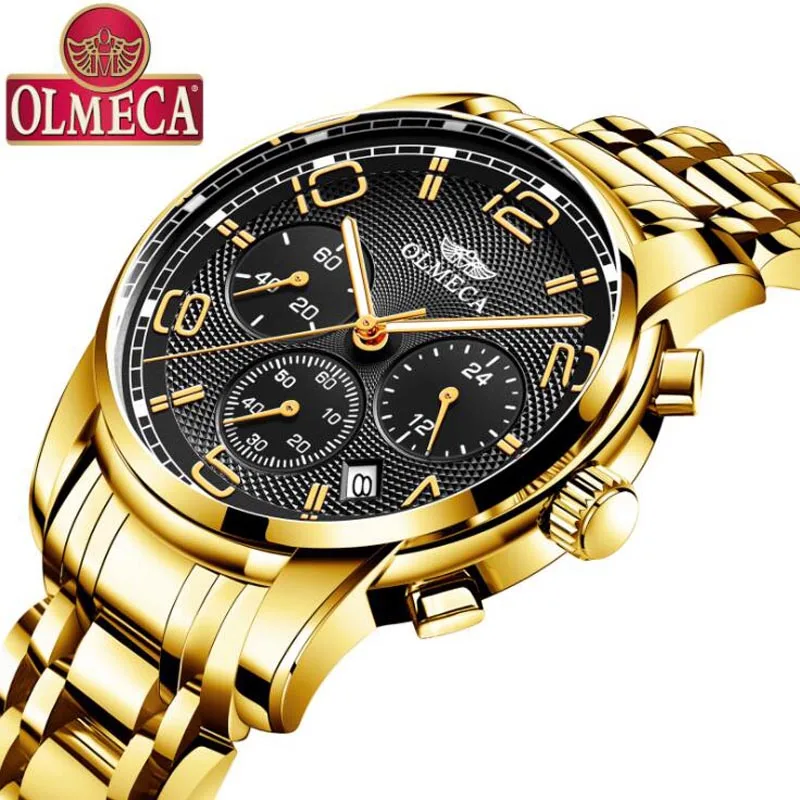 Relojes OLMECA часы для мужчин модные спортивные кварцевые часы для мужчин s часы лучший бренд класса люкс Бизнес водонепроницаемые часы Relogio Masculino