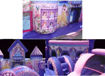 Белоснежная надувной замок и слайды розовый фиолетовый красочные игрушки