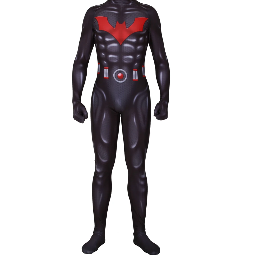 

The Red Death Batman Cosplay Costume Suit The Dark Knight Bruce Wayne Superhero Halloween Costume Zentai Bodysuit Jumpsuit