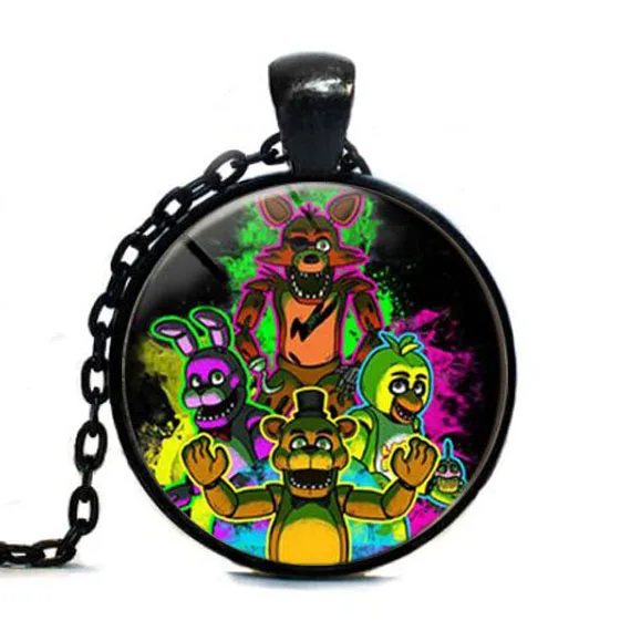 Новое ожерелье 5 Five Nights at Freddy's игрушки FREDDY FAZBEAR Scrabble плитка стеклянный кабошон