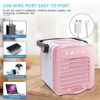 

USB Charging Portable Multifunction Air Conditioning Fan Home Refrigerator Cooler Cold box perfume aromatherapy machine #4J12