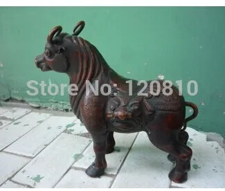 

Old China red copper statue /sculpture cow , best collection
