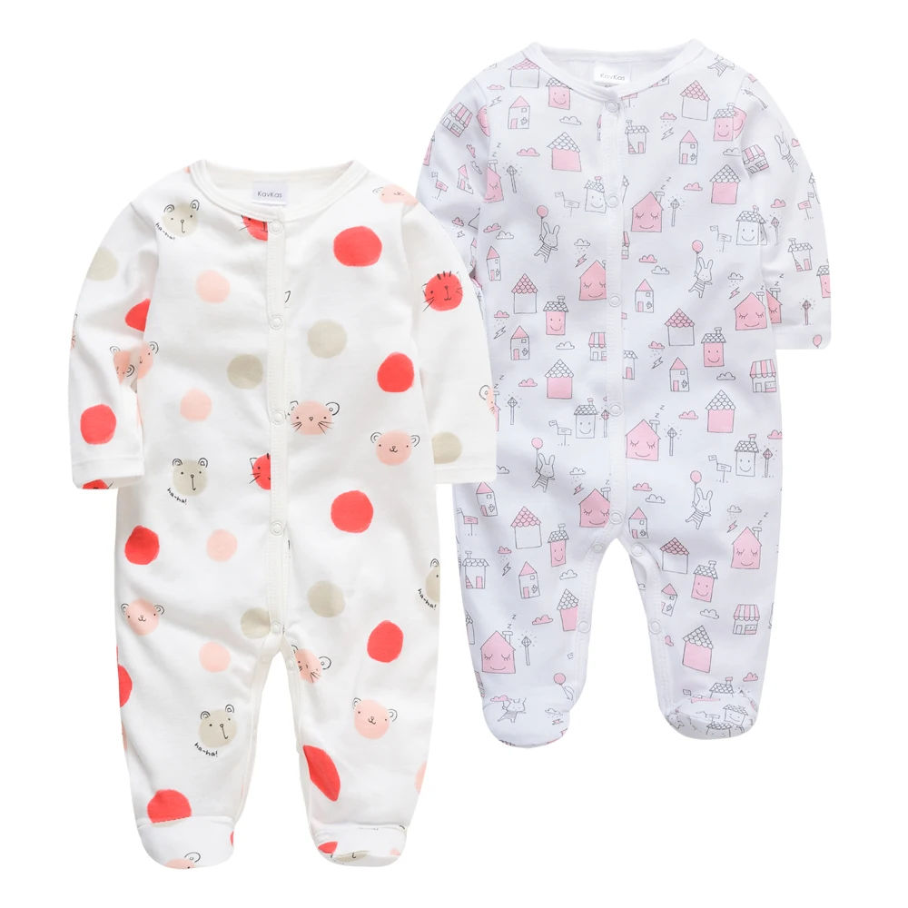 Kavkas/комбинезон с длинными рукавами для маленьких девочек, осенне-зимний комбинезон для новорожденных мальчиков и девочек 3, 6, 9, 12 месяцев, roupa bebes - Цвет: PY11381141