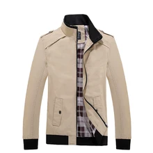 2017 new men’s fashion leisure spring and autumn cotton Solid color men jacket Slim type solid coat men dress large size M-4XL85