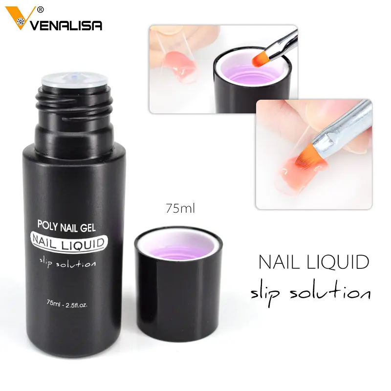 Acrylic Gel Liquid Venalisa Poly Gel Slip Solution 75ml Not Sticky Nail