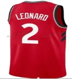 

2017~2018 New 2 LEONARD Red and black jersey Embroidered name and number Sleeveless vest