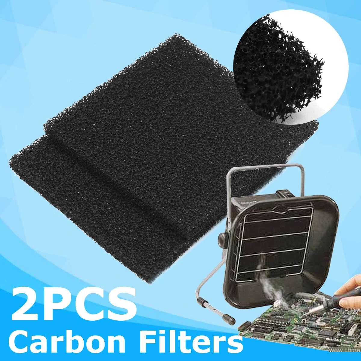 Filtro de carbón activado para de Extractor de papel no tejido, antiaceite, extractora, filtro de soldadura, 2 uds.|Piezas para purificadores de - AliExpress