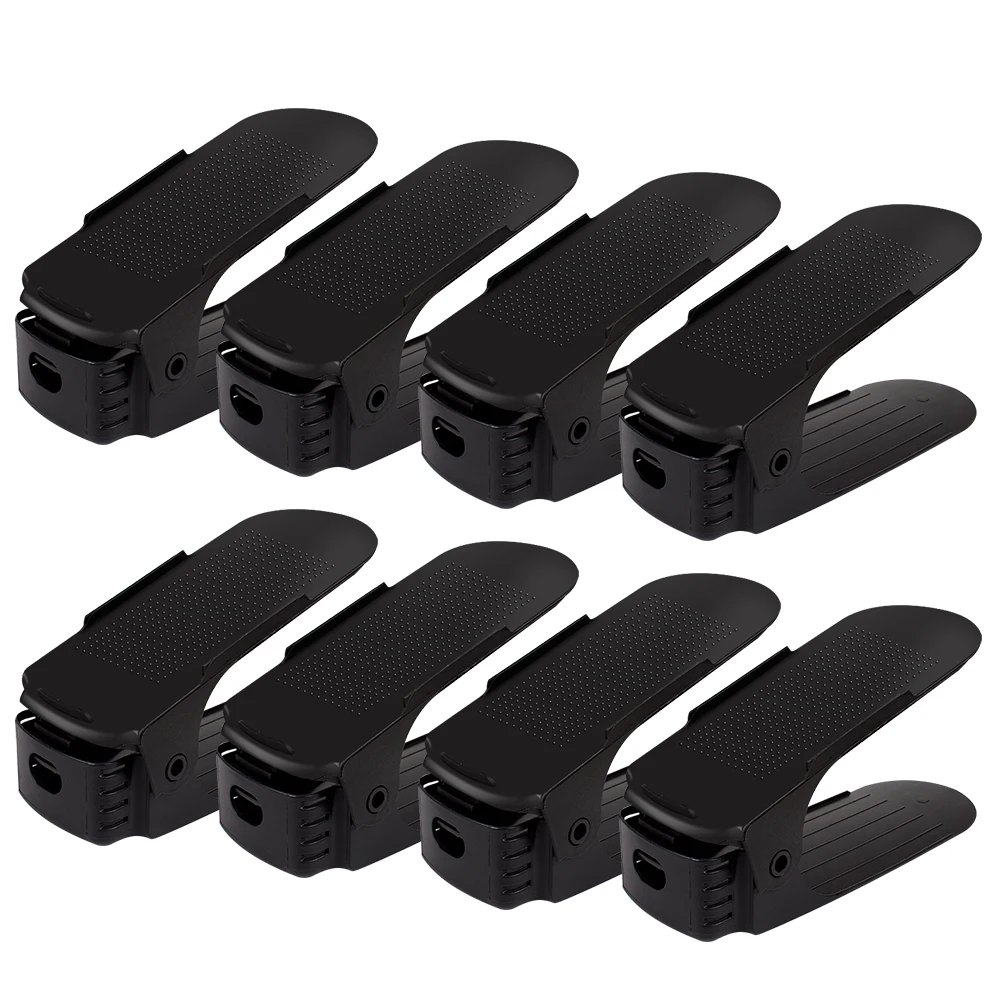 

Durable Adjustable Shoe Organizer Plastic Shoes Display Organizer Durable Space - Saving Multi-color Storage Rack Home Organizer
