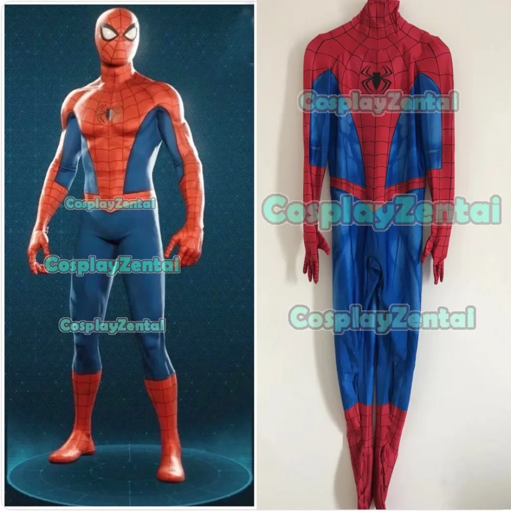 Spider-Man PS4 Cosplay Costume 3D Print Spiderman Zentai Adult Kids /& Tight Suit