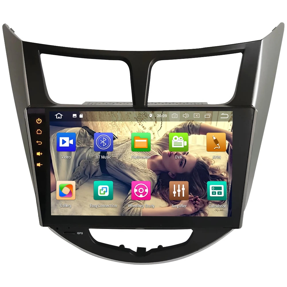 Perfect KLYDE 9" IPS Octa Core 4G Android 8 7 4GB RAM 32GB ROM Car DVD Multimedia Player For Hyundai Verna Accent Solaris I25 2011-2017 1