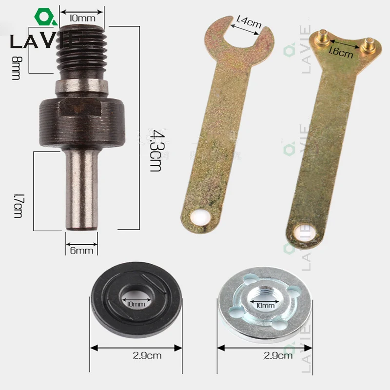 5 шт., 10 мм, 6 мм, хвостовик, аксессуары для сверла, конверсия, инструмент для шлифования углов, электрическая дрель, переменная угловая шлифовальная машина, шатун - Цвет: 6mm round shank