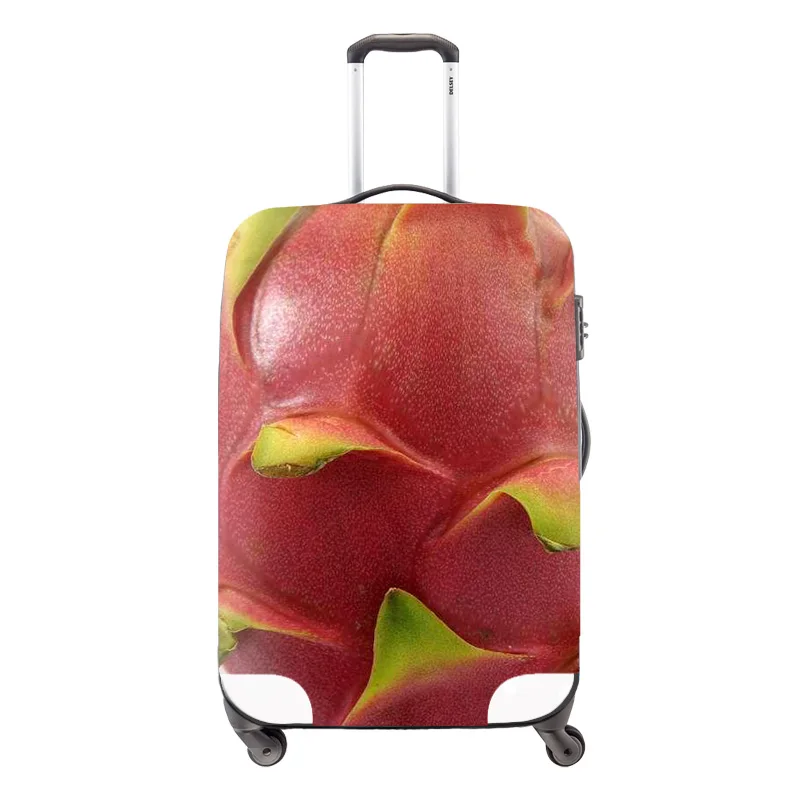 Прочные 3D фрукты печати модные дорожные аксессуары для 18-30 дюймов тележки чемоданы путешествия чемодан защитный чехол Клубника - Цвет: Хаки