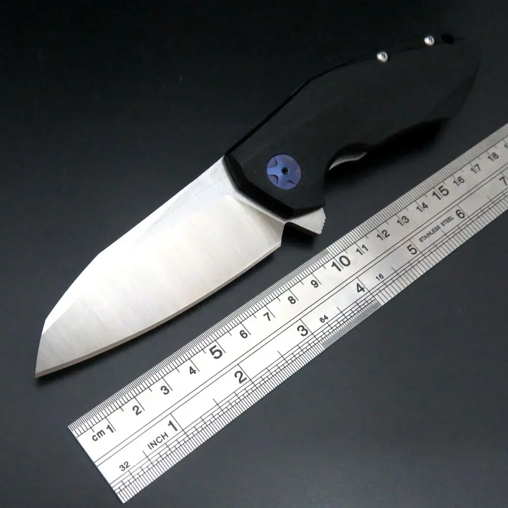 Новинка 0456, тактический складной нож G10, ручка D2, лезвие, подшипник, Флиппер, охотничий нож, карманный, для кемпинга, выживания, EDC инструменты - Цвет: Black