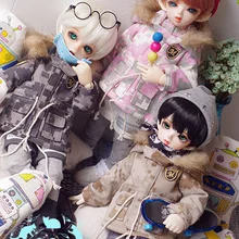 Miucat-BJD куклы камуфляж Толстовка Зимняя куртка для 1/6 yosd и 1/4msd 3 цвета