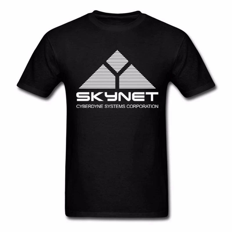 Summer Casual Pattern t shirt Men Novelty Skynet Mens T-shirt Cyberdyne Systems Terminator Arnold 80s Retro Harajuku Tee Shirts | Мужская