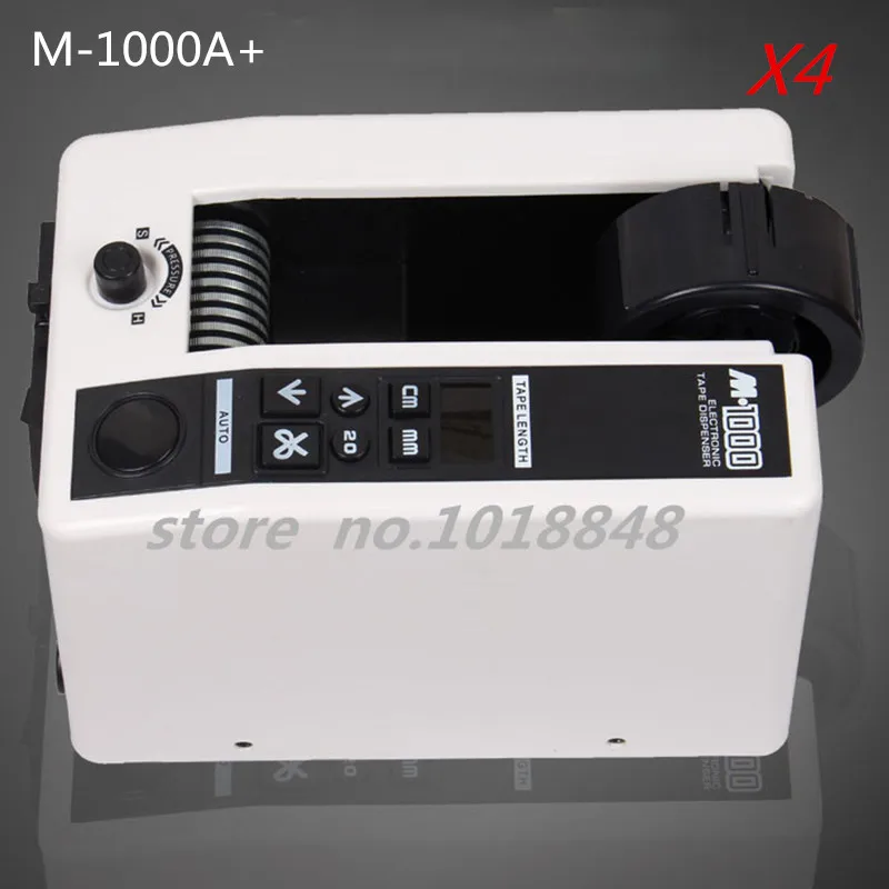 ФОТО 4pcs/Lot 220V Automatic Tape Dispenser  M-1000A+ Packing Cutter Machine range: length 20mm~999mm , width 7mm~50mm/CE