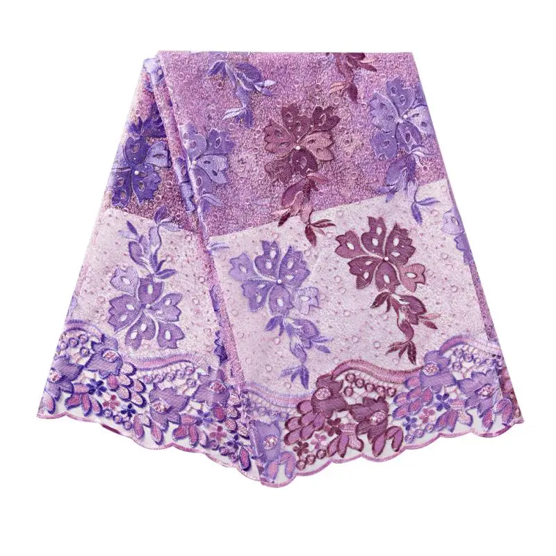 3dflower водяная круглая с бисером LULU imbroidery кружевная французская чистая ткань