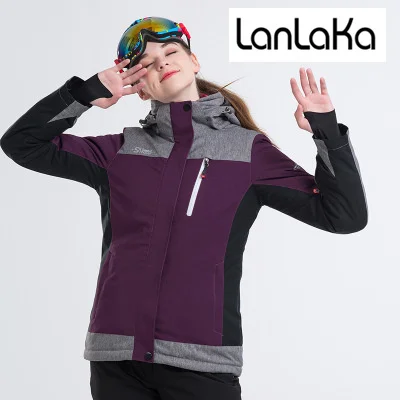 

LANLAKA New Brand Women Ski Jacket High Quality Winter Jacket Arrival Women Ski Suit Warm Skiing Snow Coat Ski jackets Female