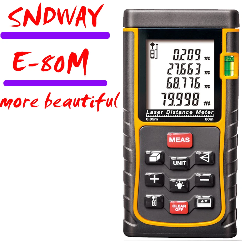Handheld electronic ruler ,laser range finder 80m infrared rangefinder