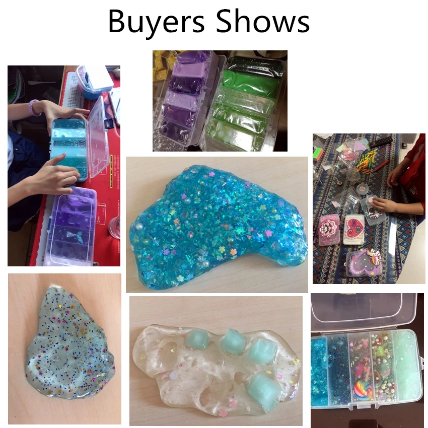 Сделай Сам 6 цветов в сетке слизь нетоксичный мягкий плайтесто шарм клей