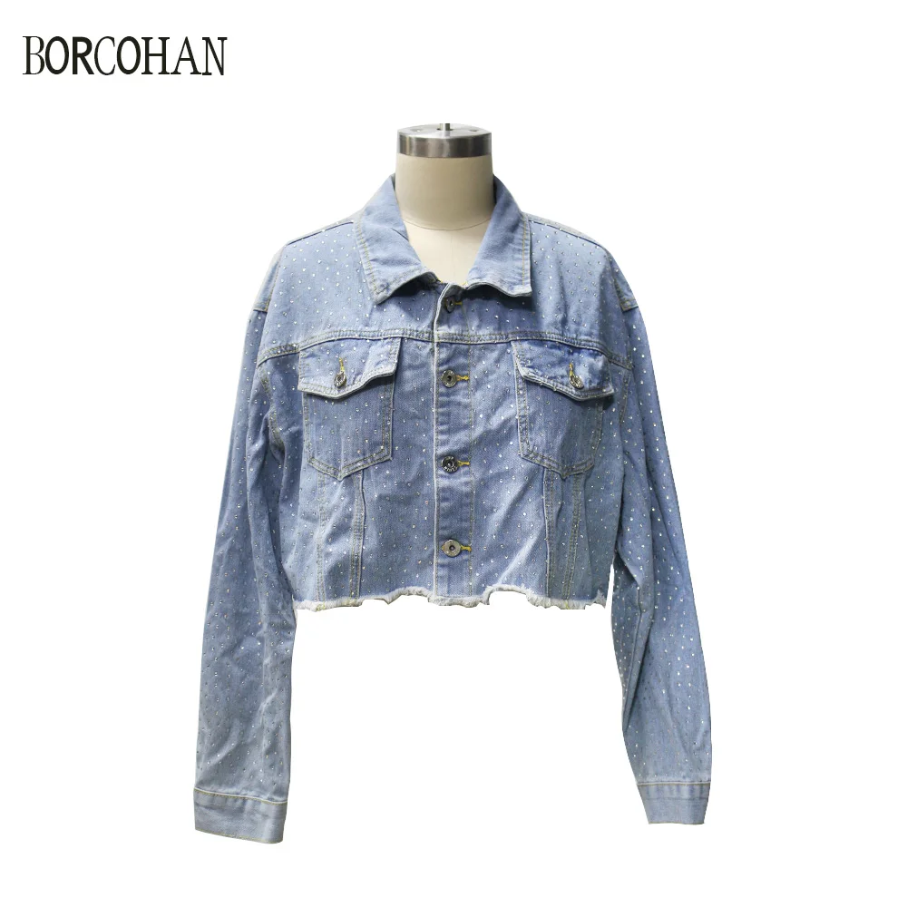 

New Minced Diamond Coat Women Wear Baggy jacket yk138