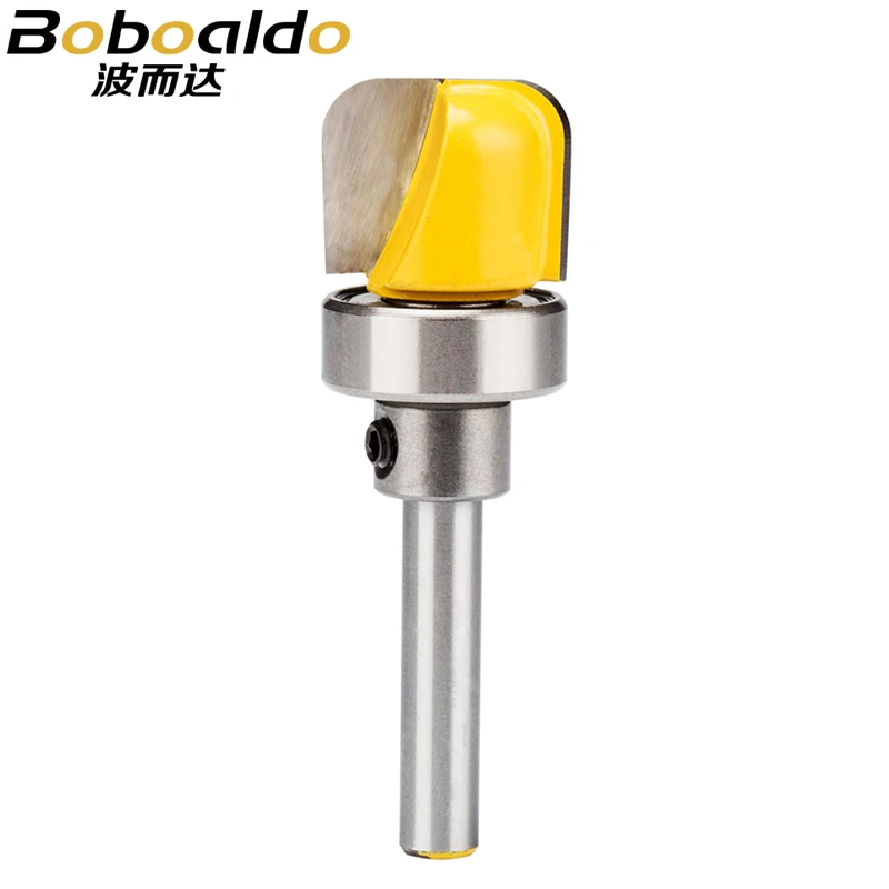 1pc Trim Router Bit 1/4" Shank Woodworking Tools CNC Tool Double Arc