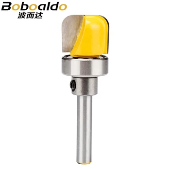 

1pc Trim Router Bit 1/4" Shank Woodworking Tools CNC Tool Double Arc Round Bottom Milling Cutter For Wood