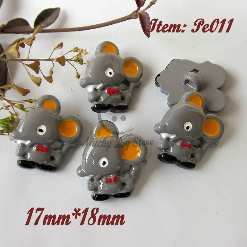 

Bionic buttons 24pcs mouse buttons eco-friendly craft animal cartoon buttons for decoration craft handmade accessories